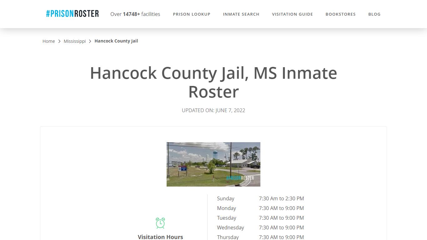 Hancock County Jail, MS Inmate Roster